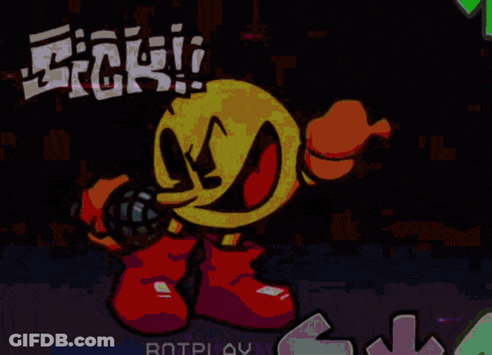 Singing And Dancing Pacman GIF