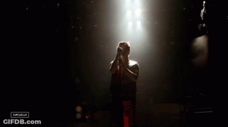 Singing Concert Spotlight GIF