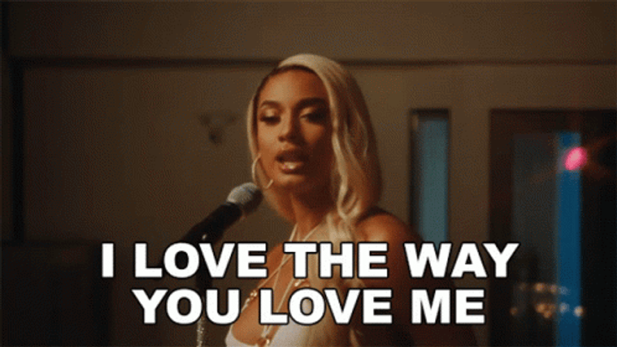 Singing I Love The Way You Love Me GIF