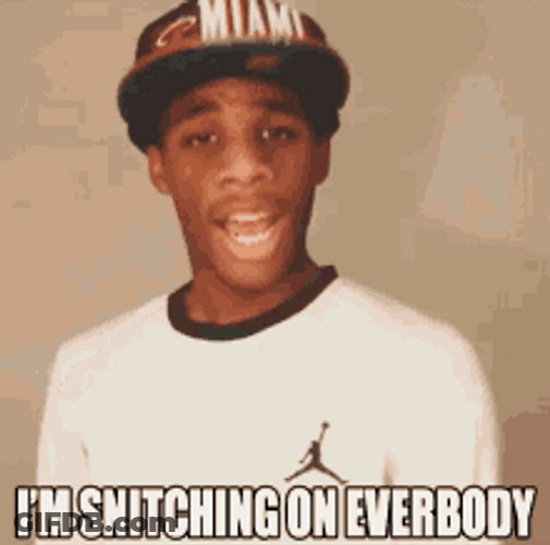 Singing I Snitch On Everybody GIF