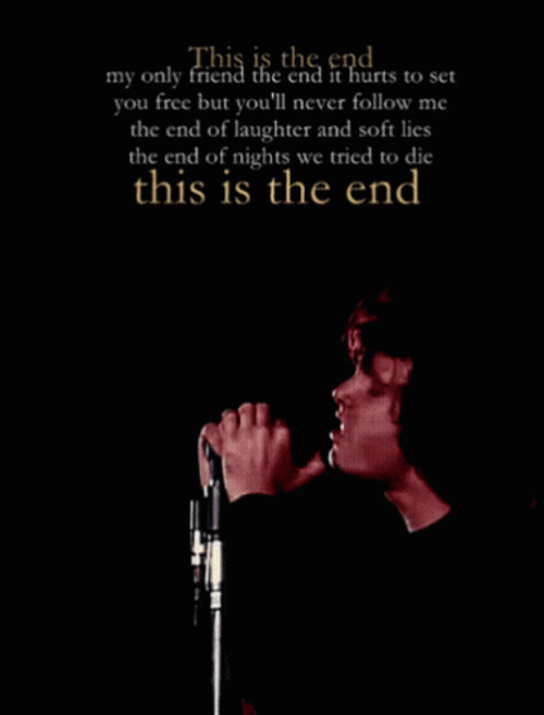 Singing Jim Morrison With Song Lyrics GIF
