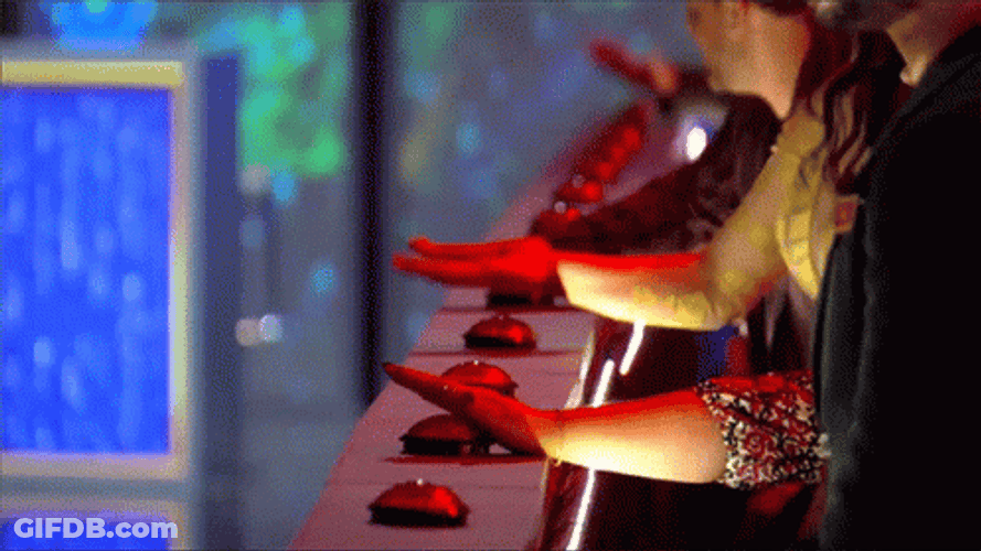 Singing Show Judges Press Easy Button GIF