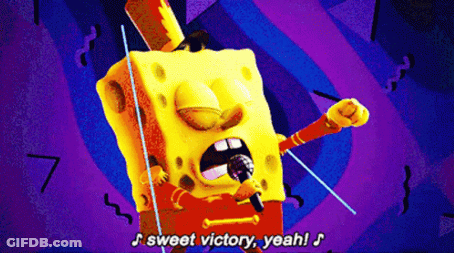 Singing Spongebob Sunday GIF