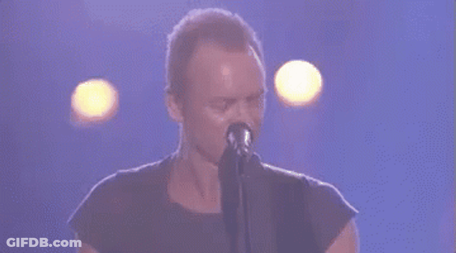 Singing Sting Man GIF