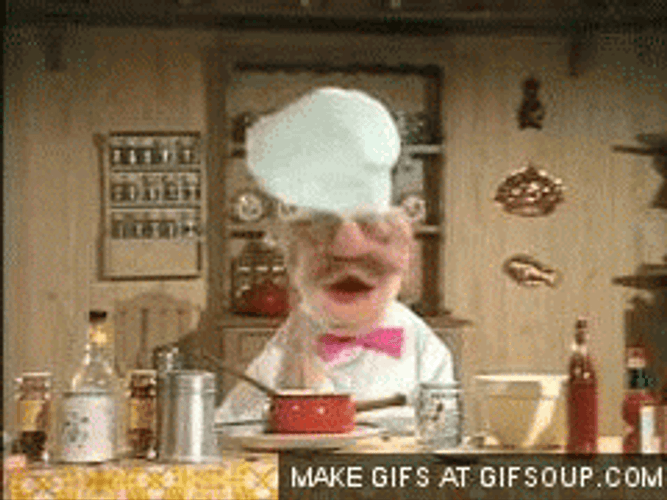 Singing Swedish Chef Cooking GIF