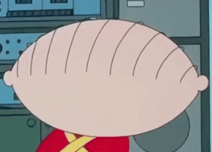 Sinister Look Stewie Griffin Turning Around GIF
