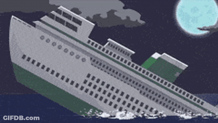 Sinking Boat Ship Panic Cyanide And Happiness GIF