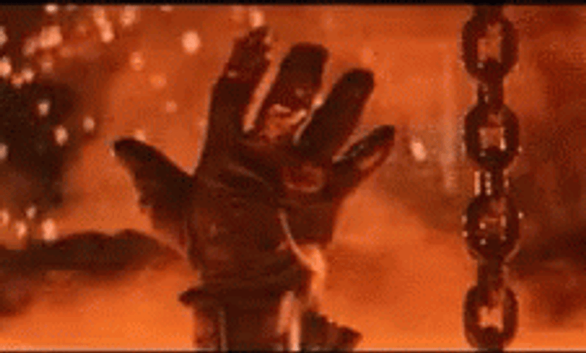 Sinking In Lava Thumbs Up GIF