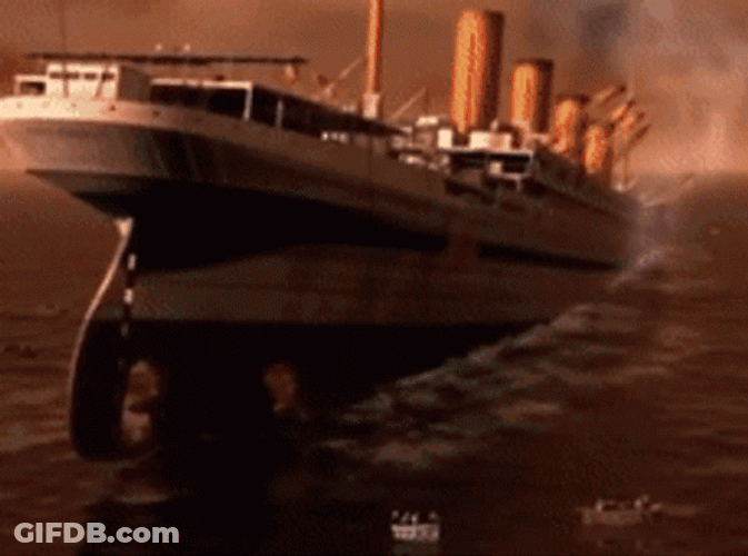 Sinking Ship Animated GIF