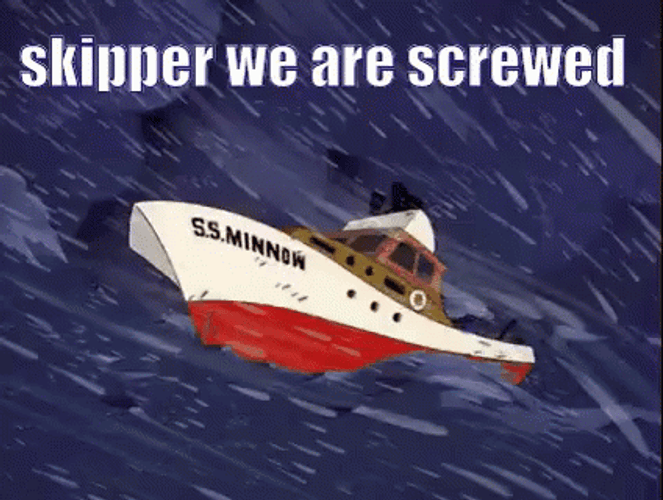 Sinking Ship In A Storm GIF