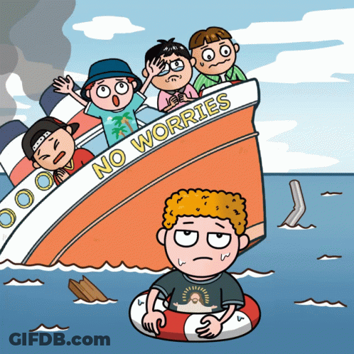 Sinking Ship Jumping Ship GIF
