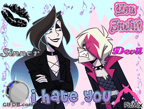 Sinner And Devil I Hate You GIF