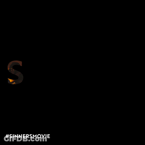 Sinners In Gold Letters GIF