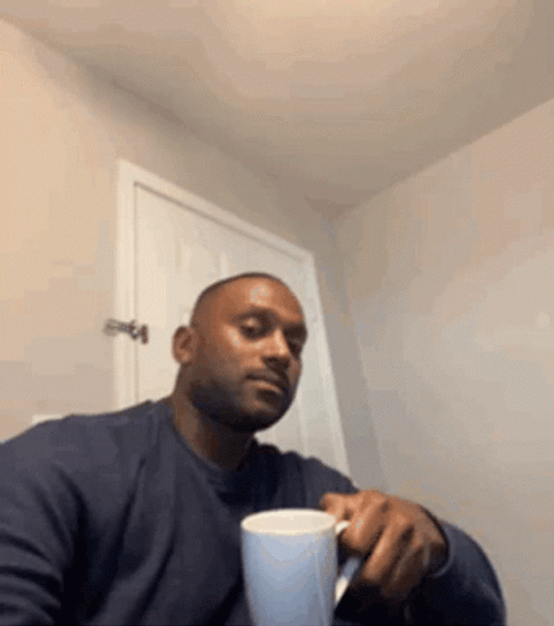 Sips Tea Rolling Eyes GIF