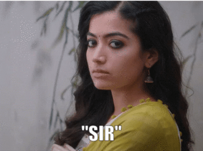 Sir Sassy Rashmika Mandanna Side Eye GIF
