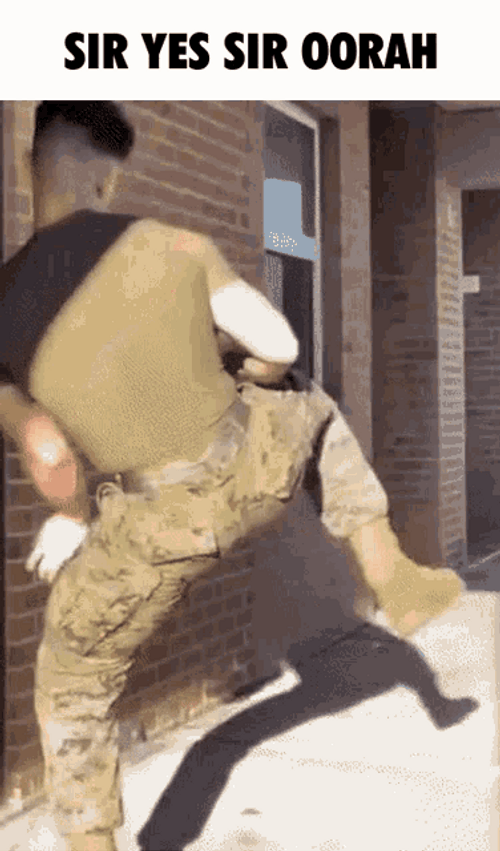 Sir Yes Sir Oorah Army Twerk GIF