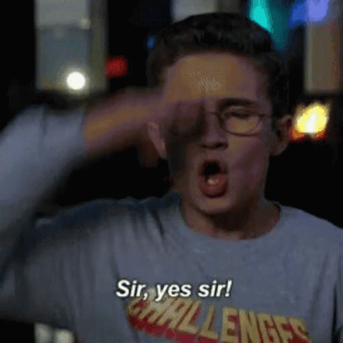 Sir Yes Sir The Goldbergs GIF