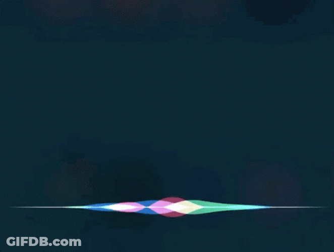 Siri Dark Rainbow Black Art Apple Design GIF