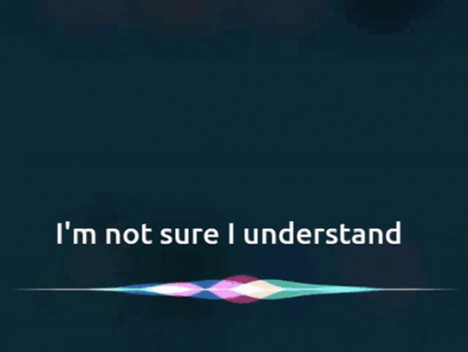 Siri I'm Not Sure I Understand GIF