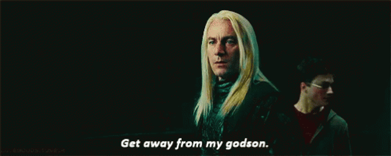 Sirius Black Lucius Malfoy Threat GIF