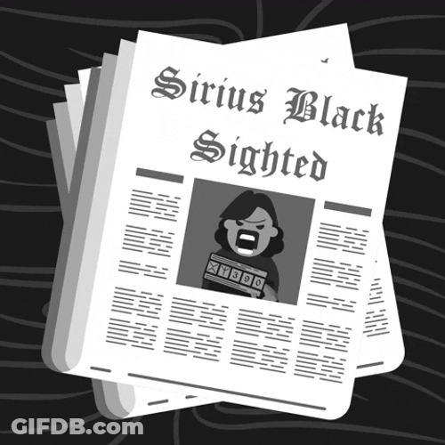 Sirius Black Sighted Cartoon Sticker GIF