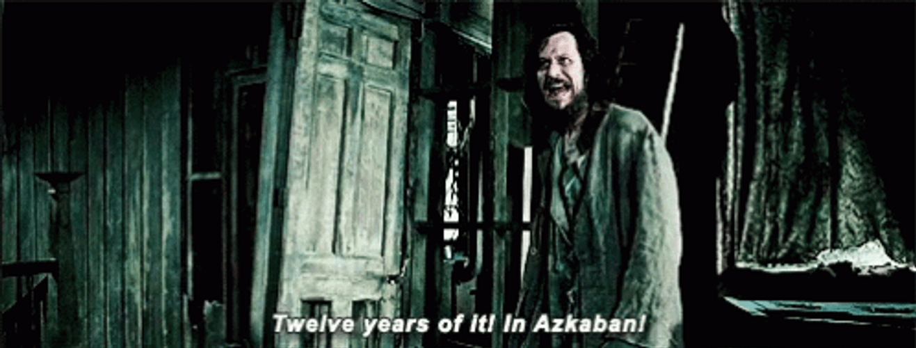 Sirius Black Twelve Years Of It GIF