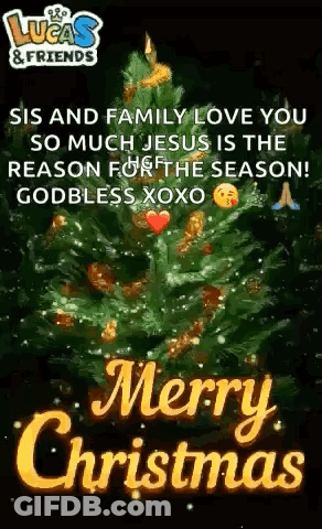 Sis And Family Love Jesus Season GIF