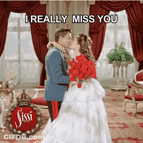 Sissi Poster Man And Woman Kissing GIF