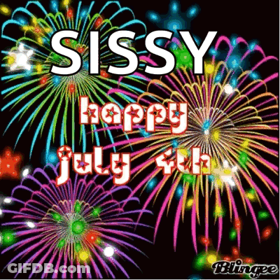 Sissy Happy July 4Th Fireworks Display GIF