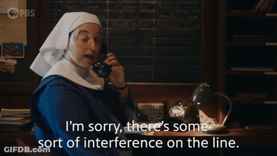 Sister Can You Hear Me Now Interference GIF
