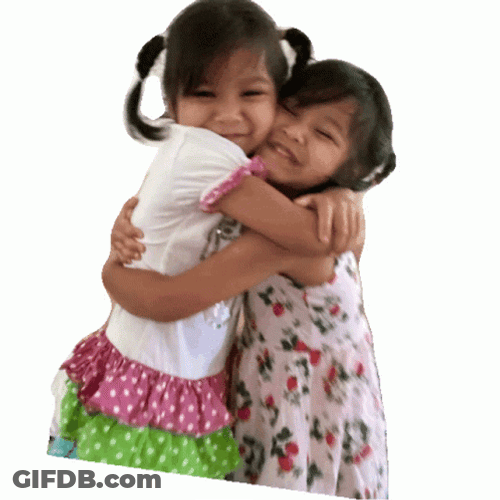 Sister Day Hug GIF