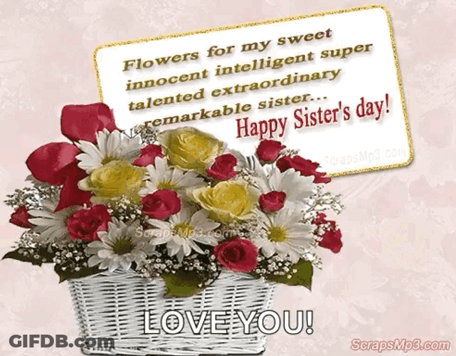 Sister Day Message GIF