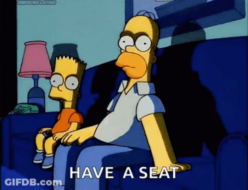 Sit Here Homer GIF