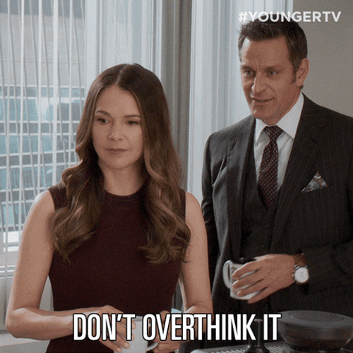 Sitcom Younger Liza Miller Stop Overthinking It GIF