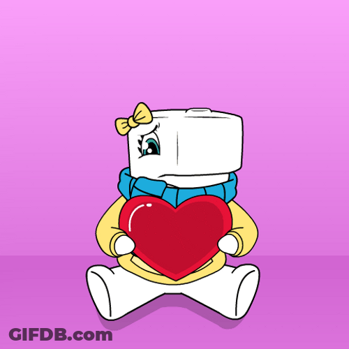Sitting Whale Heart Break GIF