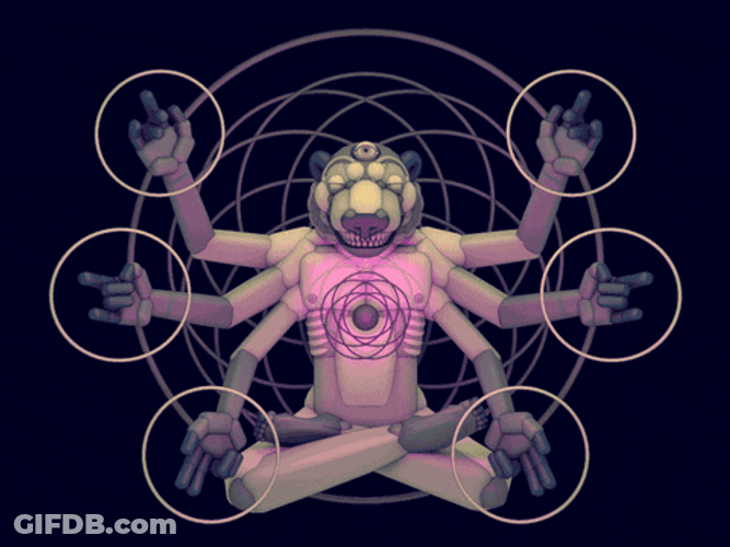 Six Hands Tripping GIF