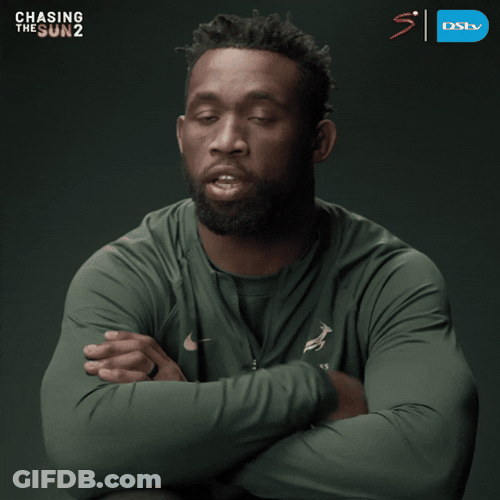 Siya Kolisi Showing Peoples Elbow GIF
