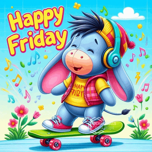 Skate Board Eeyore Meme GIF