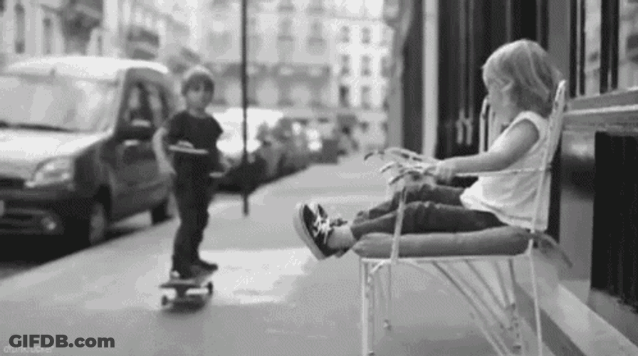 Skateboard Hey There GIF