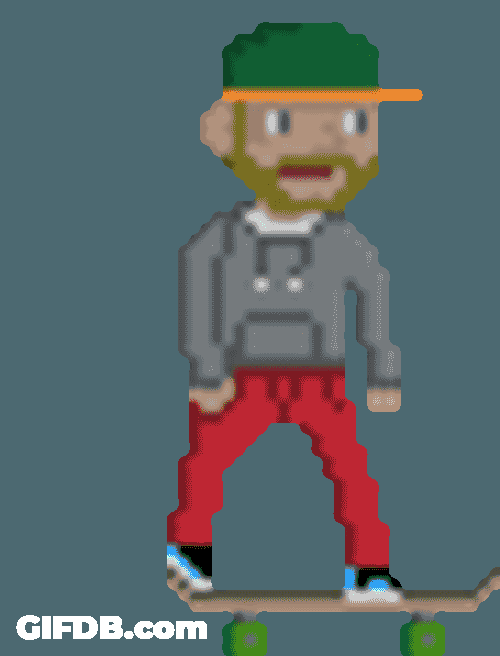 Skateboard Idle Boarder Sticker GIF