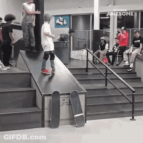 Skateboard Tricks People Are Awesome GIF