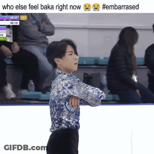 Skater Saying Who Else Feel Baka Right Now Embarrassed GIF