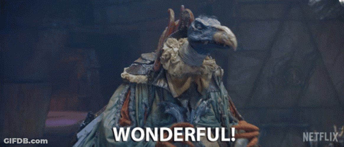 Skeksis Talking Closing Eyes Wonderful GIF