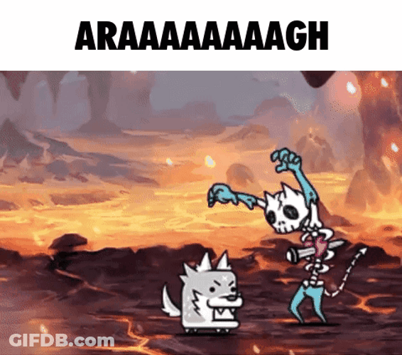 Skeleton Battle Cats GIF