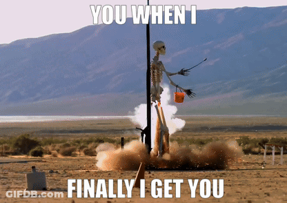 Skeleton Being Launched Into Air GIF
