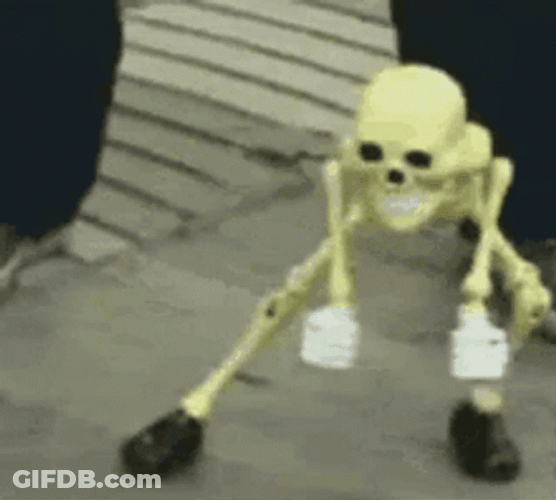 Skeleton Celebrate Meme GIF