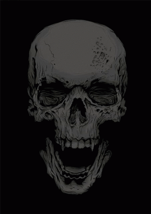Skeleton Colorful Skull GIF