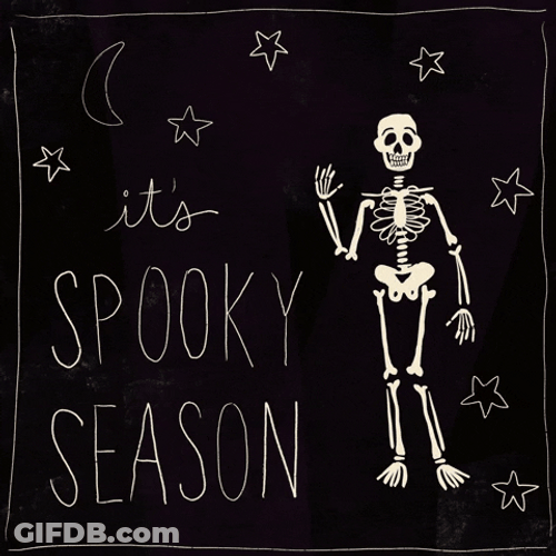 Skeleton Dance It's Spooky Season Stars GIF