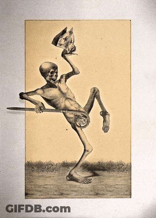 Skeleton Dance Of Death Meme GIF