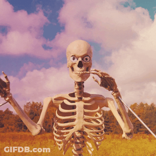 Skeleton Dance Skeleton Hand Wave GIF